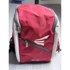 Easton Elite Baseball Softball Equipment Backpack Red White Grey Gear Bag